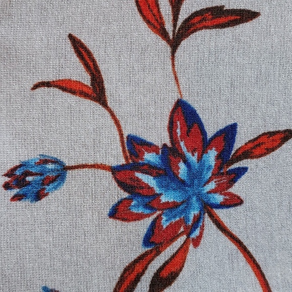 Urban Outfitters Kimchi Blue Multicolored Boho Floral Bell Sleeve Mini Dress M - Picture 5 of 9